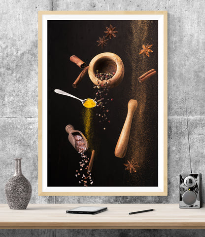 Aromatic Spices Cooking Kitchen WALL ART PRINT Poster Picture