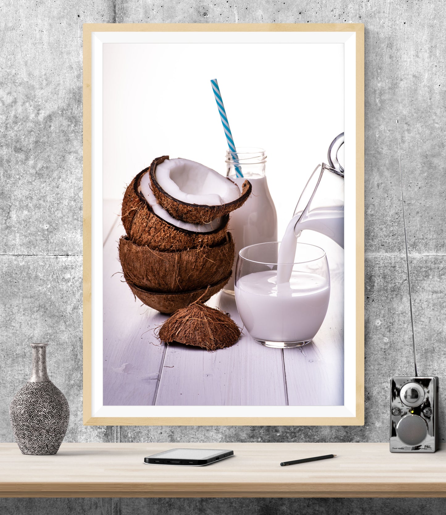 Coconut Drinks Fruit WALL ART PRINT Poster Picture