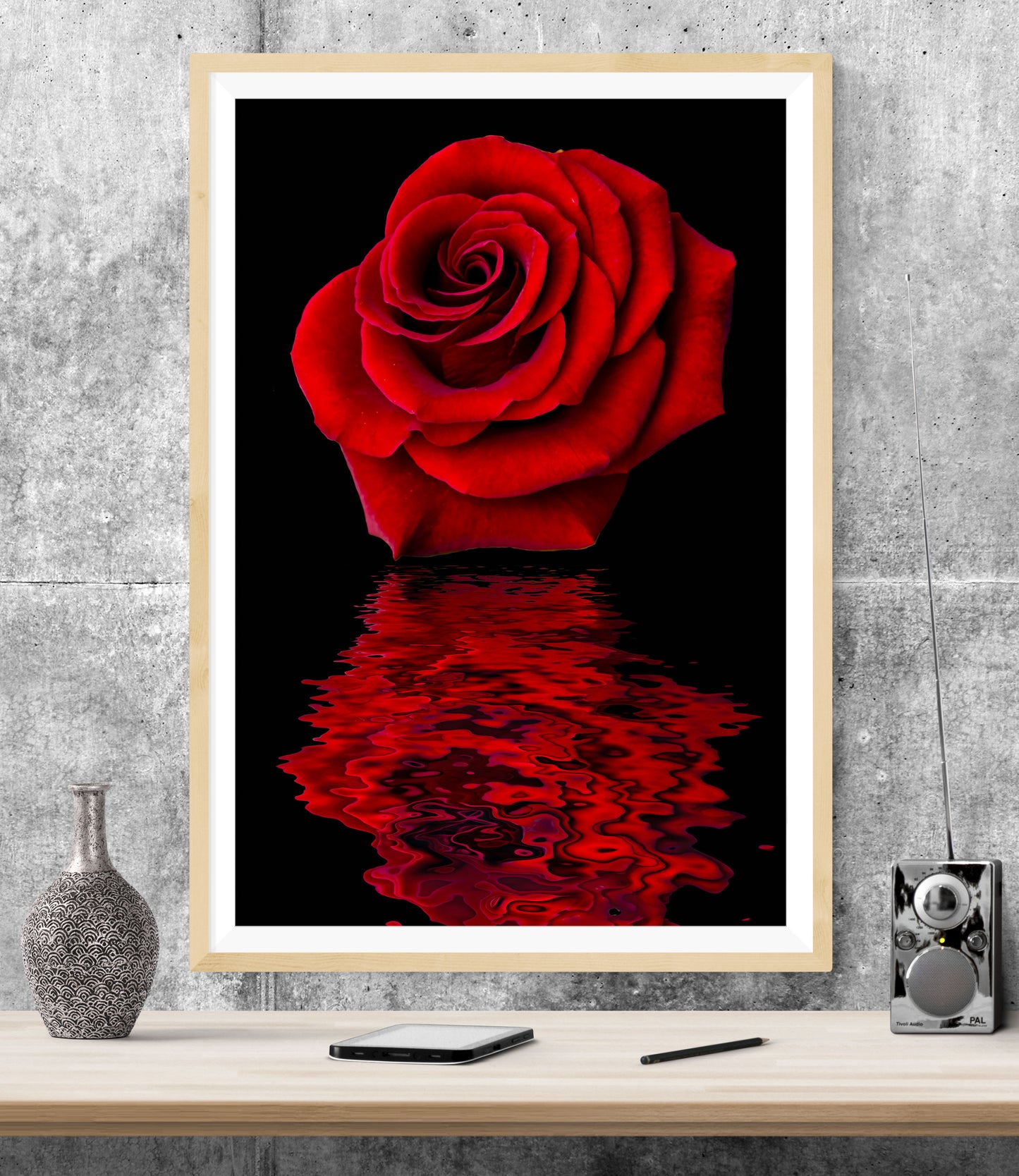 Red Rose Flower WALL ART PRINT Poster Picture Wall Hanging