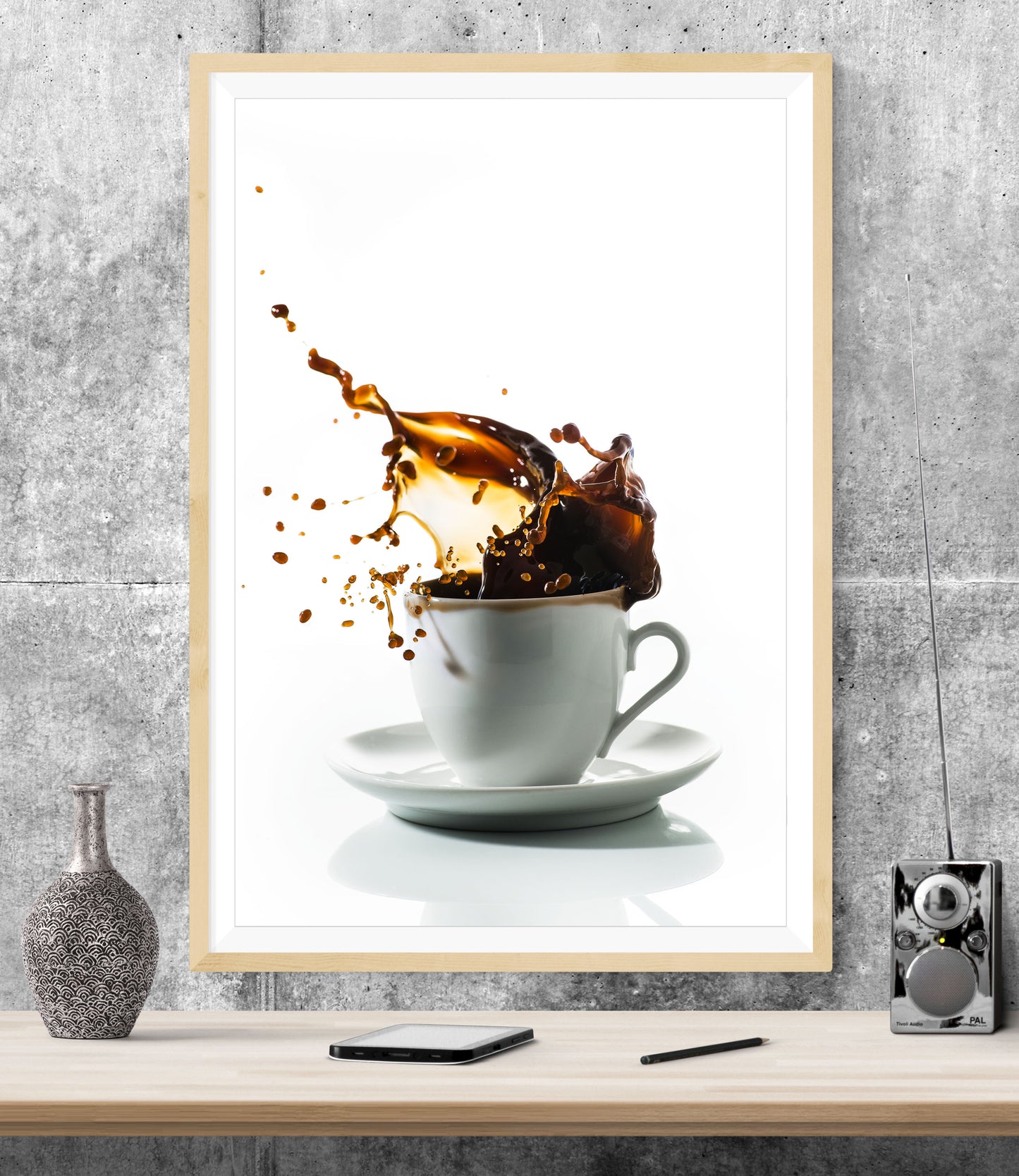 Coffee Cup Splash Cafe Kitchen WALL ART PRINT Poster Picture