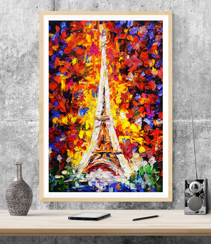 Paris Eiffel Tower PRINT WALL ART Poster Picture
