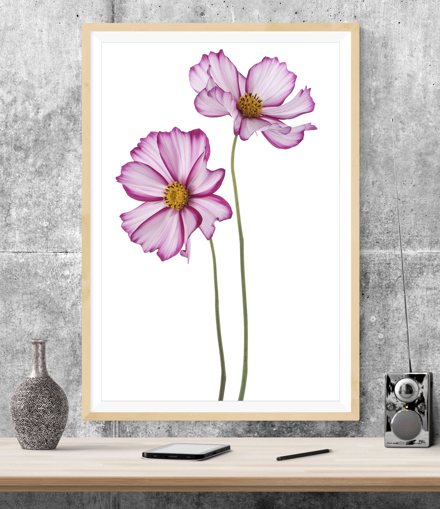 Pink Fuchsia Flowers WALL ART PRINT Poster Picture Wall Hanging